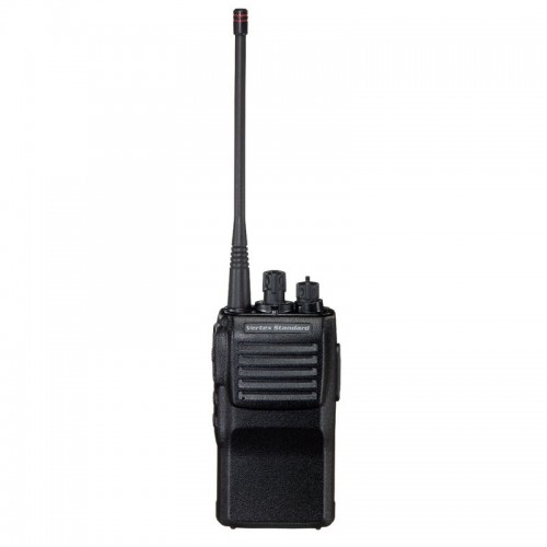 Vertex VX-417E UHF Портативная профессиональная радиостанция стандарт UHF, диапазон частот 440-470 МГц, 32 канала, 5 Вт, встроеный маскиратор речи, батарея FNB-94/VAC-20, ударопрочный корпус со съемной антенной, кодирование CTSS, DCS, DTMF.